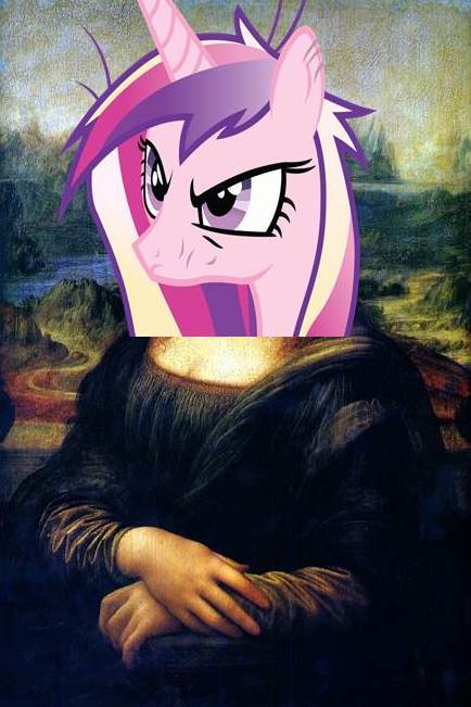 Mona Lisa with a My Little Pony Head