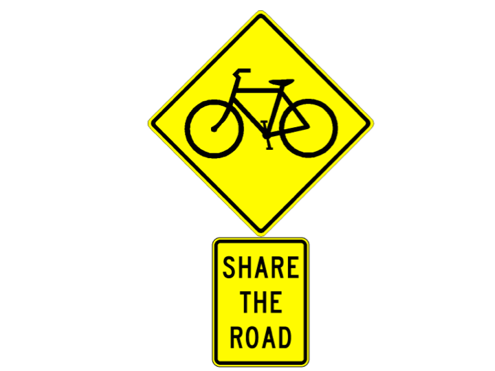 Road Sign: Bicycles: Share the Road