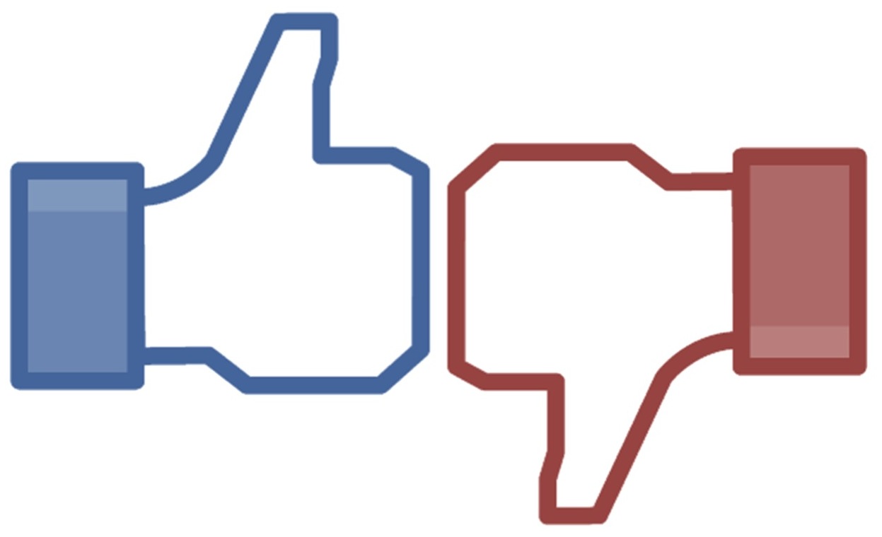 Facebook Thumbs Up and Thumbs Down